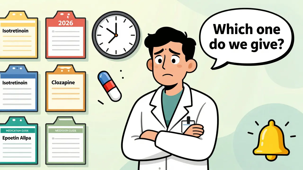 Pharmacy technician confused by multiple Medication Guide types and updates
